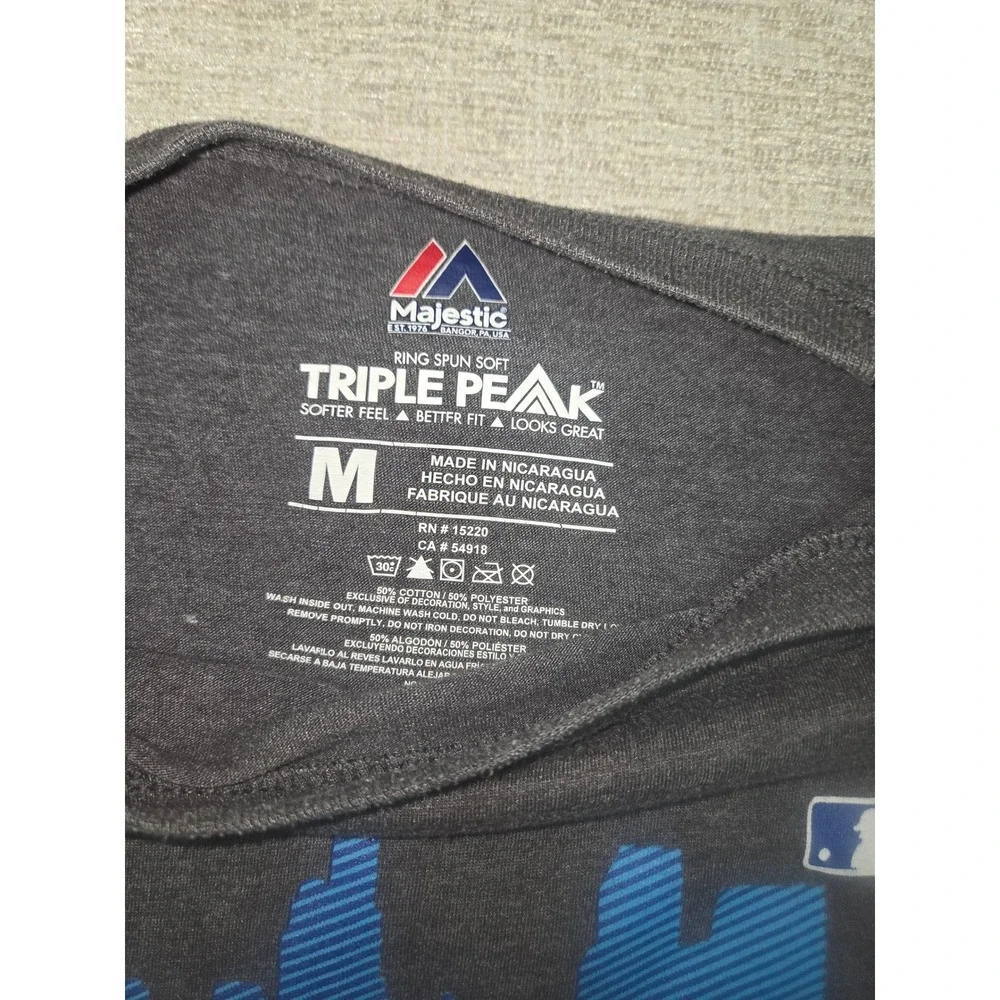 Majestic LA Dodgers 2015 Postseason "The West Is Ours" T-Shirt Men's Medium MLB - Picture 3 of 6